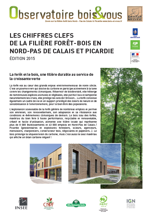 Chiffres clés de la filière forêt bois régionale