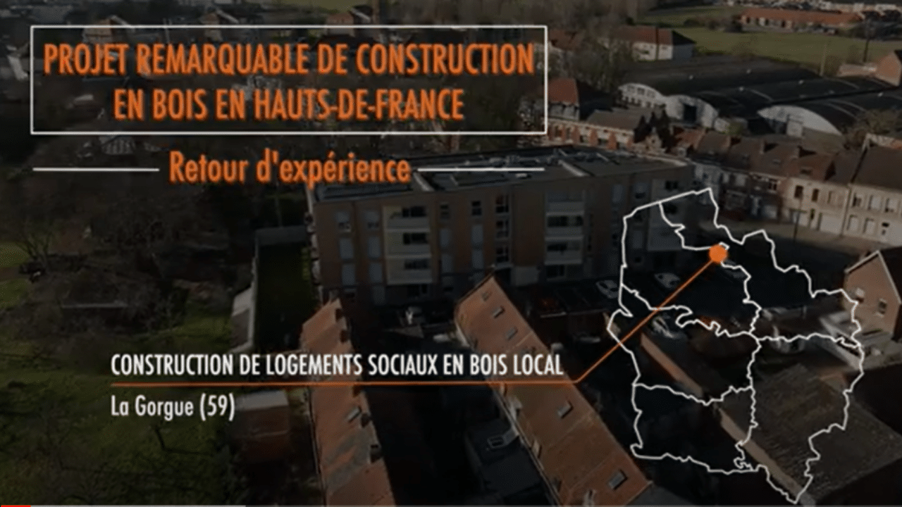 Construction de logements sociaux en bois à La Gorgue