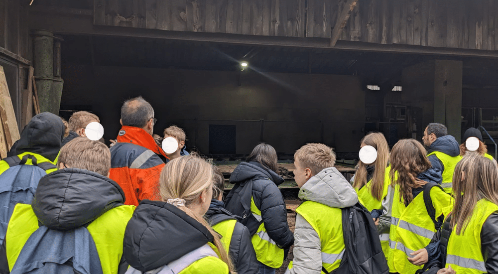 Visite d’élèves de SEGPA en scierie